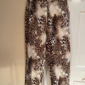 Bety Sport leopard jeans, size 14 NWOT